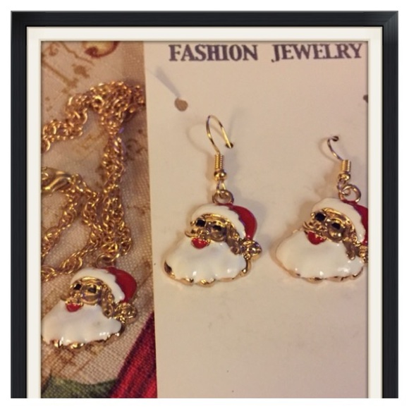 🎊SALE 🎅🏻Ho Ho Ho Santa Necklace Set - Picture 1 of 4